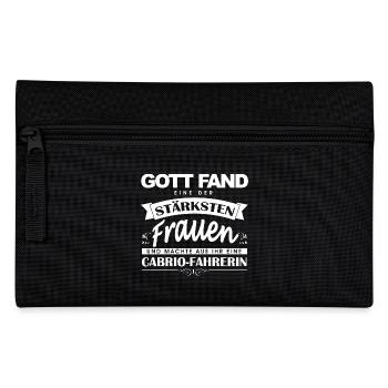 Cabrio Shirt-Gott fand - Federtasche - Schwarz - Vorne