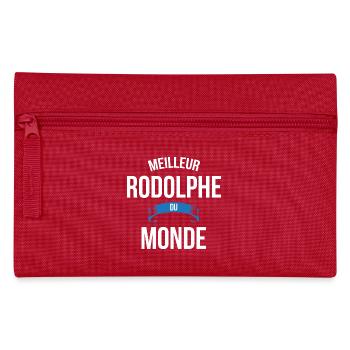 Meilleur Rodolphe du monde homme - Trousse - rouge - Devant