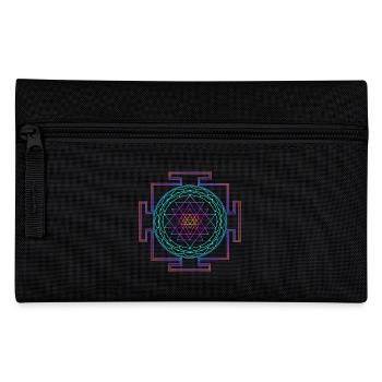 Sri Yantra - en filigrane - Trousse - noir - Devant