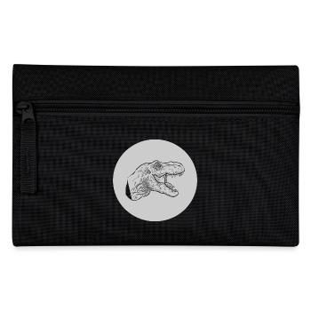 t rex dino dinosaur dinosaur - Pencil Case - black - Front