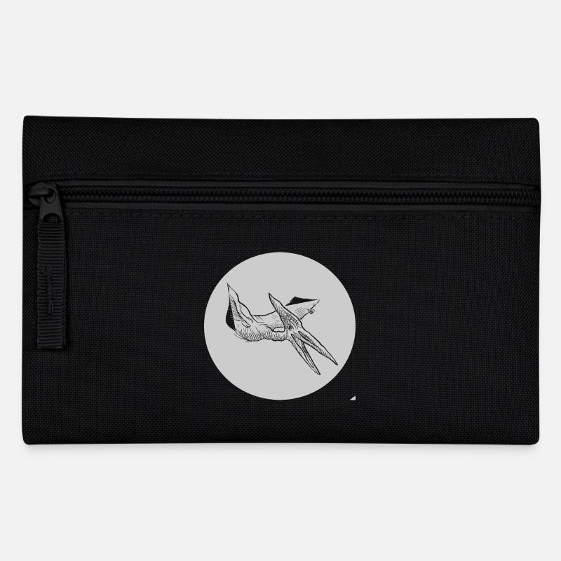 Flugsaurier Dino Dinosaurier Saurier - Federtasche - Schwarz