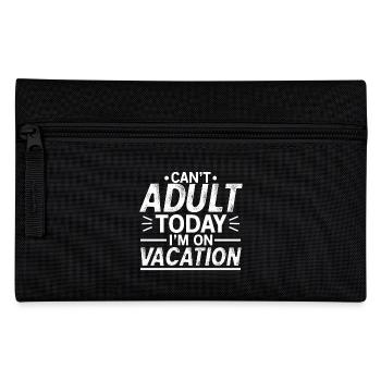 Je ne peux pas adulte aujourd'hui je suis en vacances - Trousse - noir - Devant