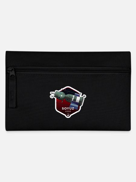 Space Race Series: SOYUZ (Large print) - Pencil Case - black