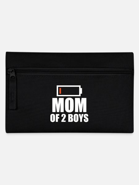 Maman de 2 garçons faible énergie - Trousse - noir