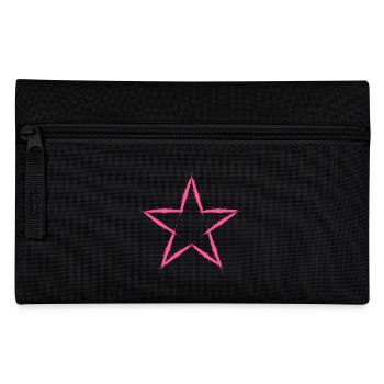 Star Design Icon Pink Pink - Pencil Case - black - Front