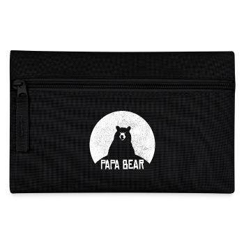 Papa ours fier papa fier papa - Trousse - noir - Devant
