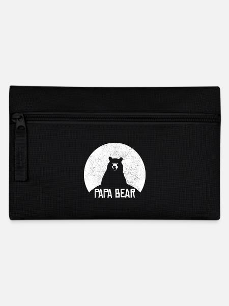 Papa Bear proud Daddy stolzer Vater - Federtasche - Schwarz