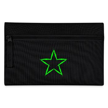 Stern Design Symbol Grün - Federtasche - Schwarz - Vorne