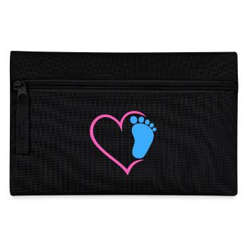 Baby Footprint - Pencil Case - black - Front