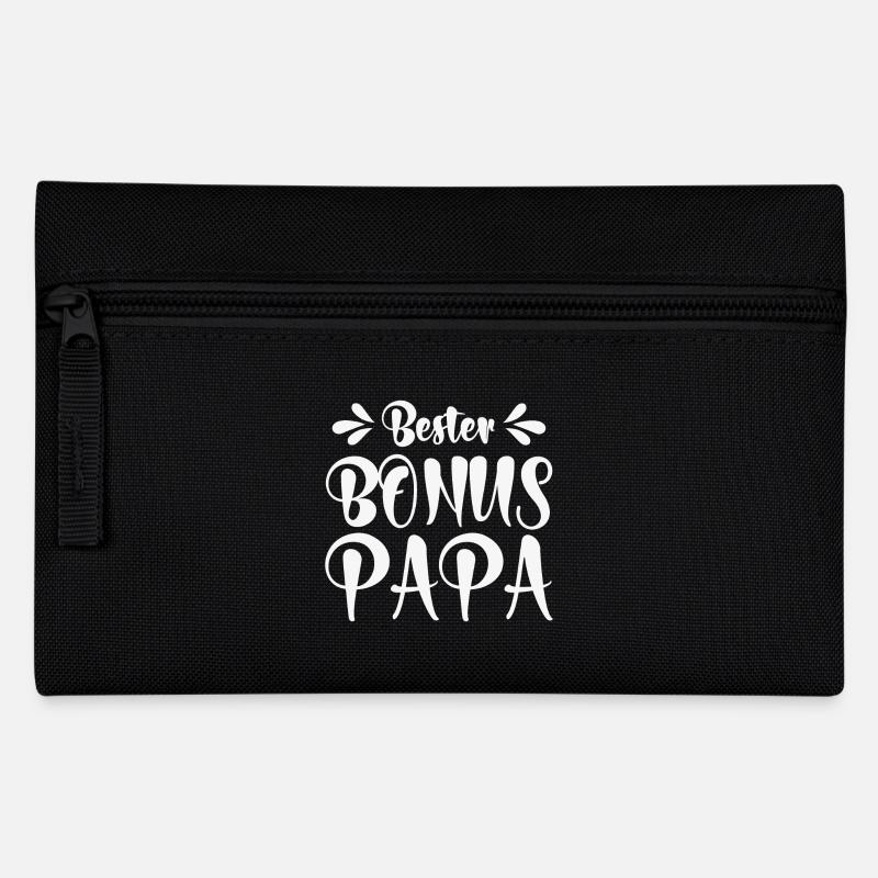 Bester Bonus Papa - Federtasche - Schwarz