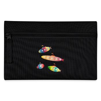 quatre sous-marins colorés magiques avec des hublots - Trousse - noir - Devant
