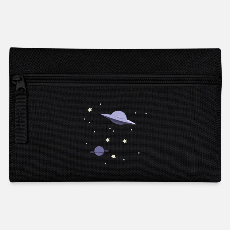 UFO in space - Pencil Case - black