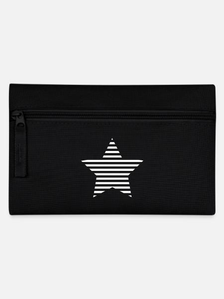 STERN. STERNE. STERN. STERNE. FEST. JAHRESTAG - Federtasche - Schwarz