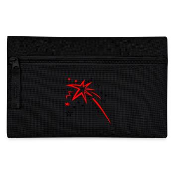 Stars, fireworks, shooting star - Pencil Case - black - Front