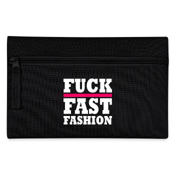 Fuck fast fashion - Pencil Case - black - Front