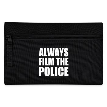 Always film the police - Federtasche - Schwarz - Vorne