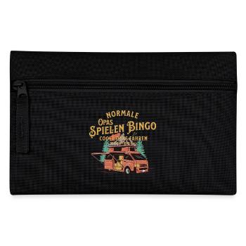 Normale Opas Spielen Bingo - Federtasche - Schwarz - Vorne