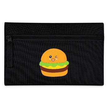 Burger, fast food, essen, kochen - Federtasche - Schwarz - Vorne