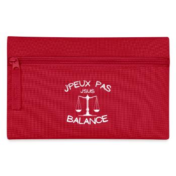 balance, signe du zodiaque, signe astrologique - Trousse - rouge - Devant