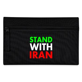 Stand with iran - Pencil Case - black - Front