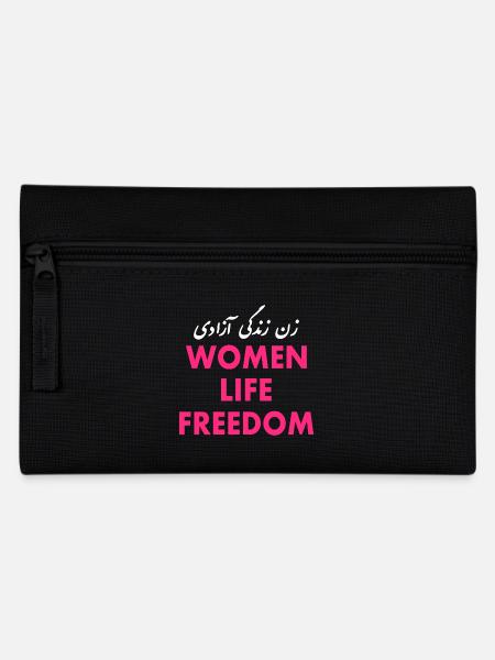 Women life freedom - Federtasche - Schwarz