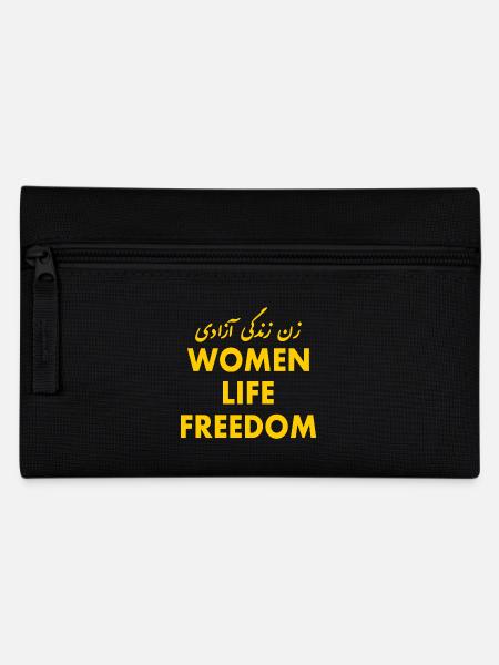 Women life freedom - Federtasche - Schwarz