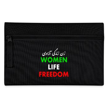 Women life freedom - Pencil Case - black - Front