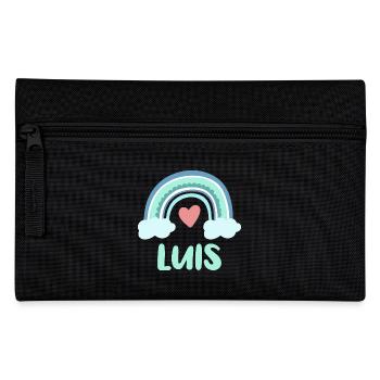 Luis Name Rainbow Baby - Pencil Case - black - Front
