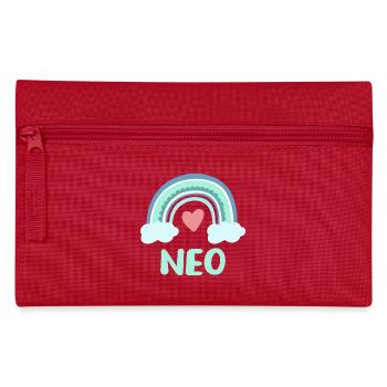 Neo Name Regenbogen Baby - Federtasche - Rot - Vorne
