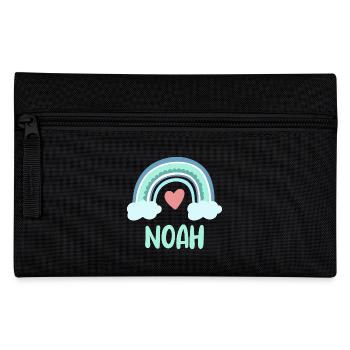 Noah Name Rainbow Baby - Pencil Case - black - Front