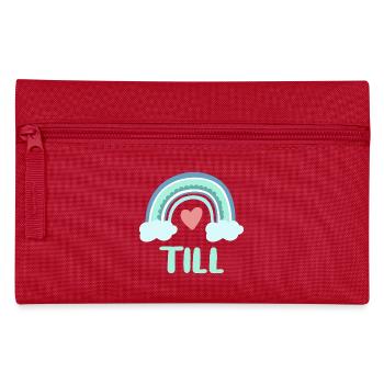 Till Name Rainbow Baby - Pencil Case - red - Front