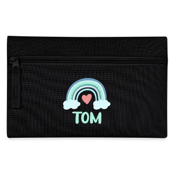 Tom Name Rainbow Baby - Pencil Case - black - Front