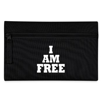 I am free - Federtasche - Schwarz - Vorne