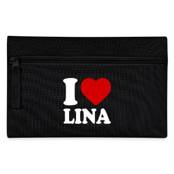 I love lina - Federtasche - Schwarz - Vorne