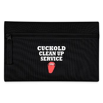 Cuckold clean up service - Federtasche - Schwarz - Vorne