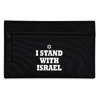 I stand with israel - Pencil Case - black - Front
