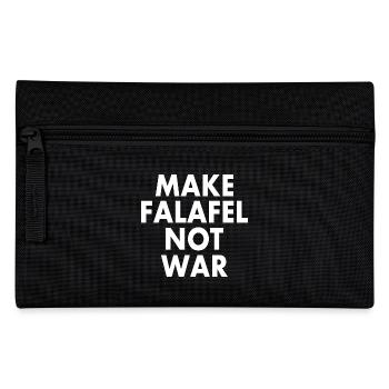 Make falafel not war - Pencil Case - black - Front