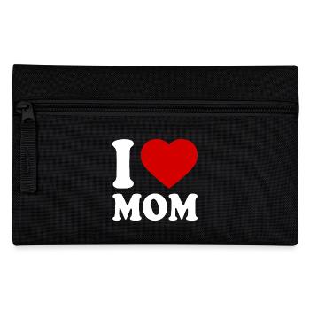 I love mom - Pencil Case - black - Front