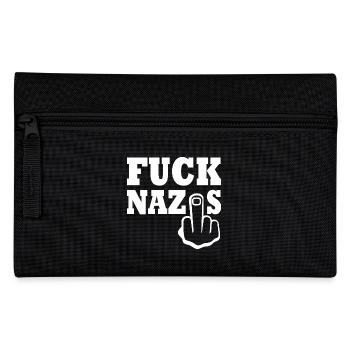 Fuck nazis - Pencil Case - black - Front