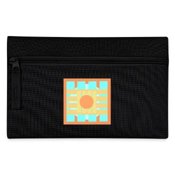 Conception de motifs de jeux de couleurs - Trousse - noir - Devant