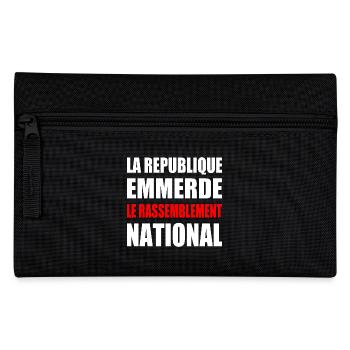 la republique emmerde le rassemblement national - Trousse - noir - Devant