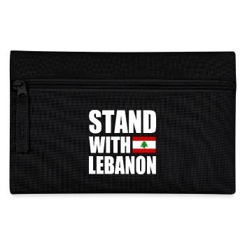 STAND WITH LEBANON - Pencil Case - black - Front