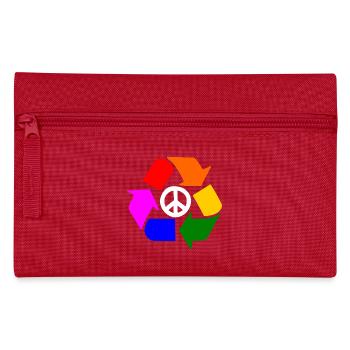 Peace lgbt sign - peace sign - Pencil Case - red - Front