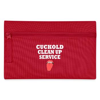 Cuckold cleanup service - Federtasche - Rot - Vorne
