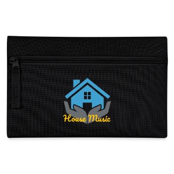 Geometrisches Haus mit Stil - Federtasche - Schwarz - Vorne