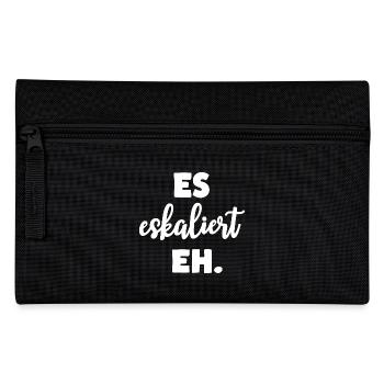 It escalates anyway party celebrate fun - Pencil Case - black - Front
