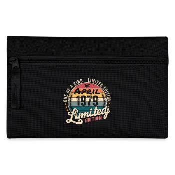 April 1979 Vintage Birthday April 1979 - Pencil Case - black - Front