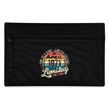April 1971 Vintage Vintage Birthday April 1971 - Pencil Case - black - Front
