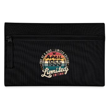 April 1955 Vintage Birthday April 1955 - Pencil Case - black - Front