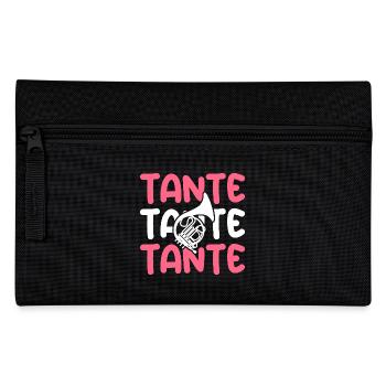 Horn player Aunt French horn - Pencil Case - black - Front
